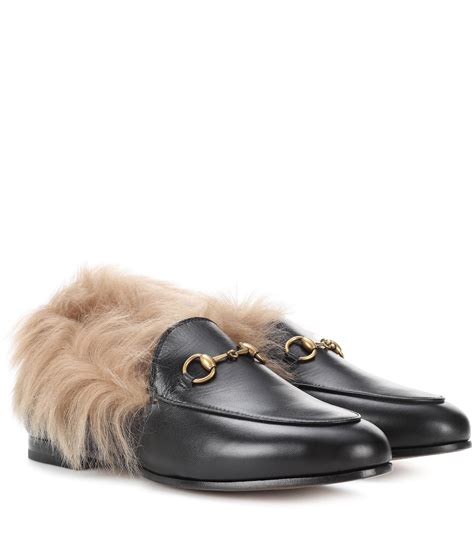 gucci loafer with chain|gucci fur loafer.